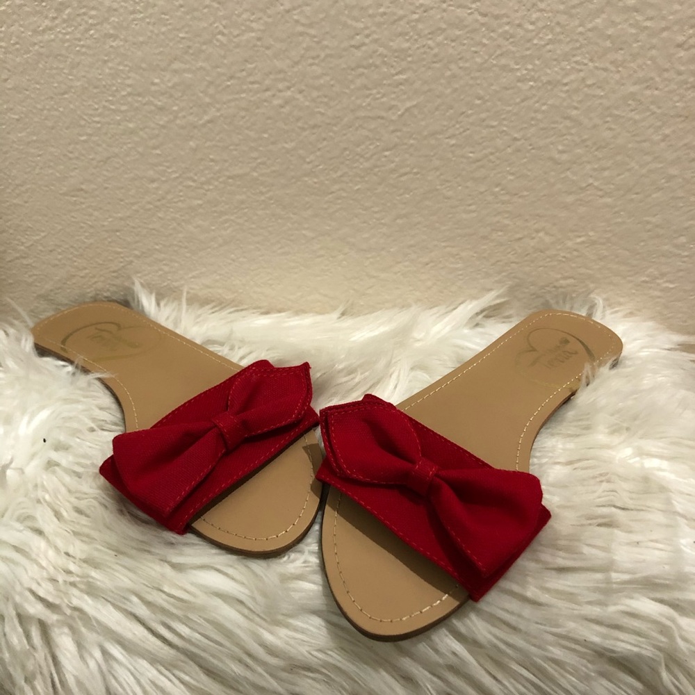 Red sandals